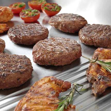 Profi Line Barbecue Heating Plate Smooth-Grooved Double For Continuous Operation 3500W - Hendi 203163
