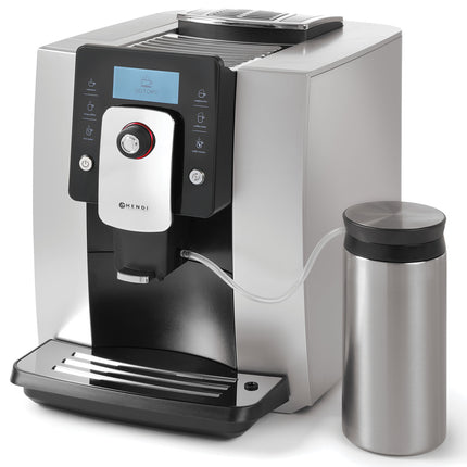 Automatic coffee maker One Touch with milk container 600ml SREBRNY Hendi 208984