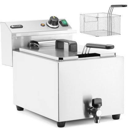 Hendi Electric Fryer with drain tap 400 V 66000 W 10 l