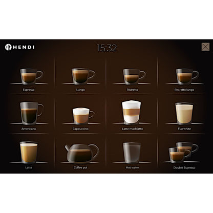 Hendi Automatic coffee machine with touch screen 19 Bar 3000 W – image 9