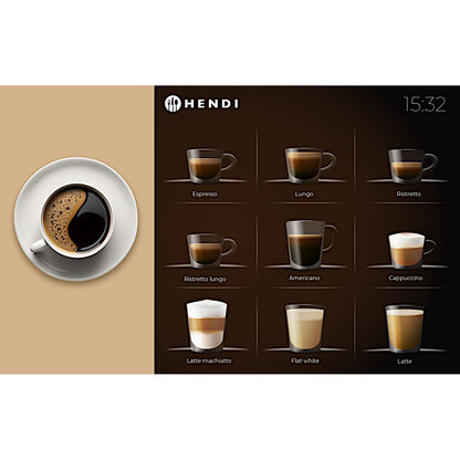 Hendi Automatic coffee machine with touch screen 19 Bar 3000 W – image 10