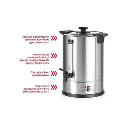 REVOLUTION Percolator brewer for coffee and steel tea 950W 5L – image 3