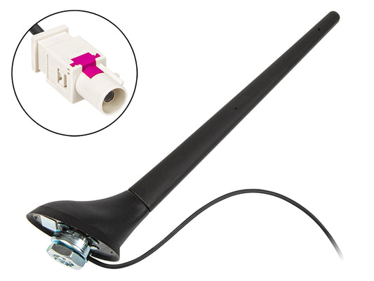 22-708# VW Phantom Fakra FM Antenna, Self-Supporting Mast, 20 cm, Professional - Carlat