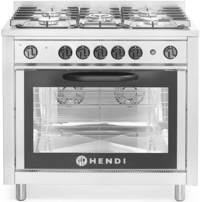 Hendi Gas Kitchen 5 burners with convection oven – image 2