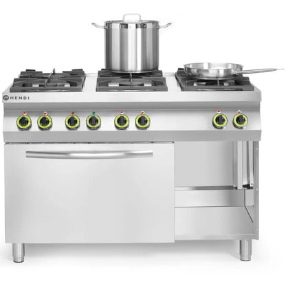 Hendi Gas Kitchen 6 burners with electric oven GN1/1 Kitchen Line – image 4
