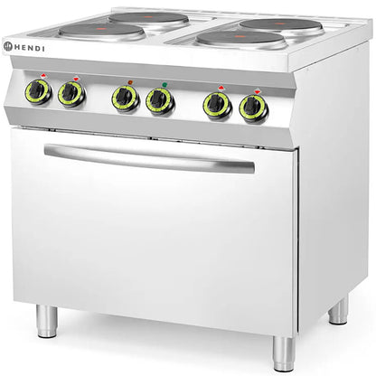Hendi Electric cooker 4 plates with convection oven GN1/1 Kitchen Line - Hendi 225936