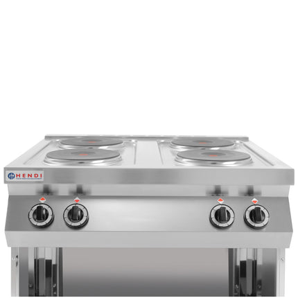 Electric kitchen freestanding on the basis of steel 4 x 2.6kW width 80cm