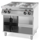 Electric kitchen freestanding on the basis of steel 4 x 2.6kW width 80cm