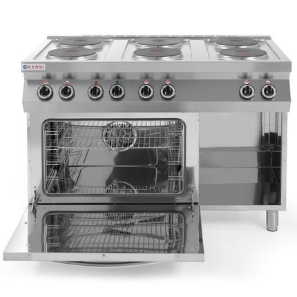 Electric kitchen 6 x 2.6kW with oven GN1/1 3kW 120cm