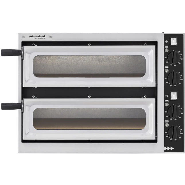 Double Pizza stove Basic Vetro 2/40 2 pizza 2400W - Hendi 226674