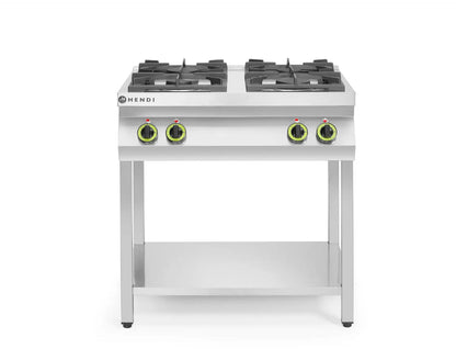 Hendi Gas Kitchen Line 4-burner kitchen based on open wide 800mm depth 700mm – image 2