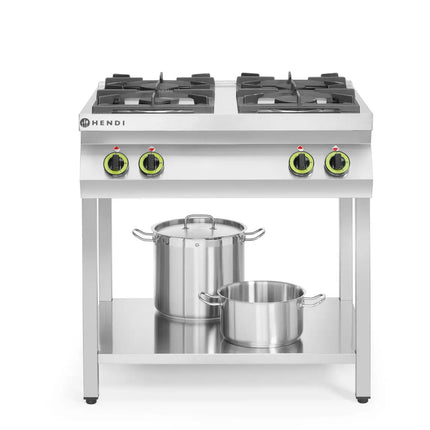Hendi Gas Kitchen Line 4-burner kitchen based on open wide 800mm depth 700mm – image 3