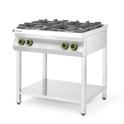 Hendi Gas Kitchen Line 4-burner kitchen based on open wide 800mm depth 700mm