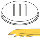 Hendi PAPPARDELLE pasta tip wide ribbons 5 holes 16x1 mm MPF2.5/4