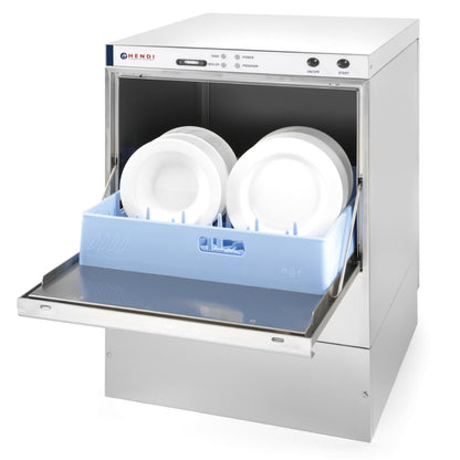 Hendi Bar dishwasher for fast and cost-effective dishes + basket dispenser 50x50cm 230V – image 2