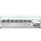 Refrigeration supply glazed with site 7 x GN 1/4 - Hendi 232910