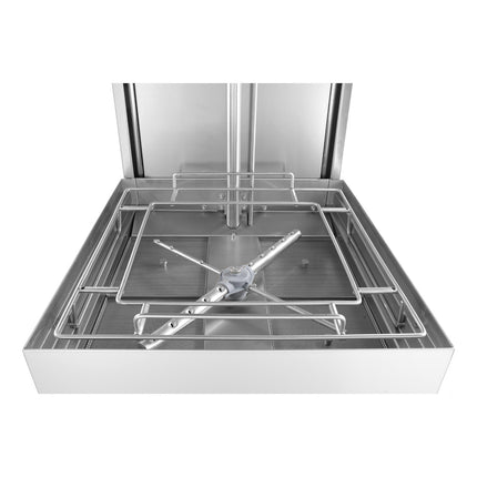 Hendi hood dishwasher fast and cost-effective + basket dispenser 50x50cm 400V – image 5