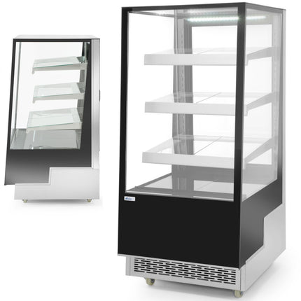 ARKTIC Refrigerated display cabinet with glass, 3 shelves, 300 l, 480 W