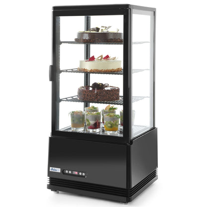 ARKTIC Refrigerated Windows glazed adjustable 78L 3 shelves black ARTIC Hendi 233658