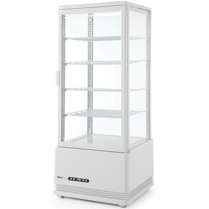 Refrigeration site glazed 98L 4 shelves white ARCTIC Hendi 233665