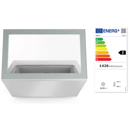 Salad cooler site at 8x GN 1/6 77L ARCTIC Hendi 233689