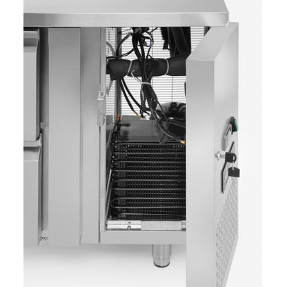 ARKTIC Refrigeration table with 4 drawers and side unit stainless Profi Line 280 l – image 10