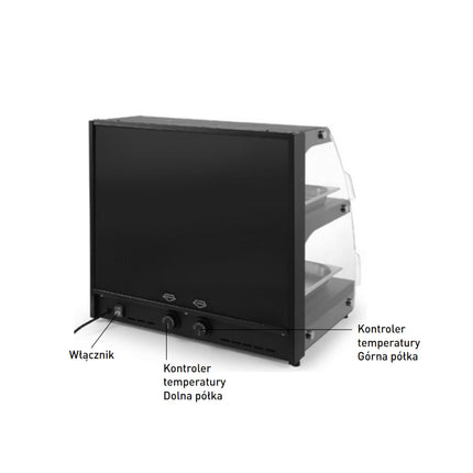 Hendi Quartz heating display for heating and presenting food, 650mm wide – image 6