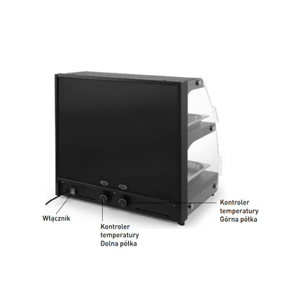 Hendi Quartz heating display for heating and presenting food, 650mm wide – image 6