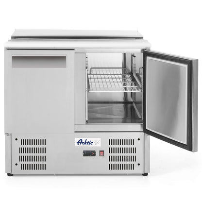 ARKTIC 2-door salad table with a tilt lid on 2x GN1/1 3x GN1/6 247 l