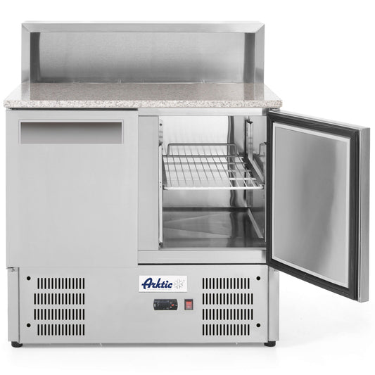 ARKTIC 2-door cooling table with extension and granite top for 5x GN1/6 247 l - Hendi 236208