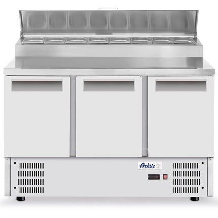 ARKTIC 3-door salad table with overlay for 8x GN1/6 368 l