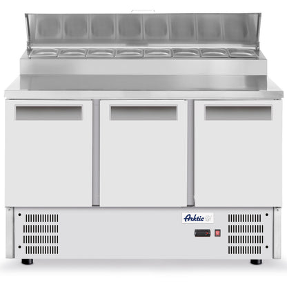 ARKTIC 3-door salad table with overlay for 8x GN1/6 368 l