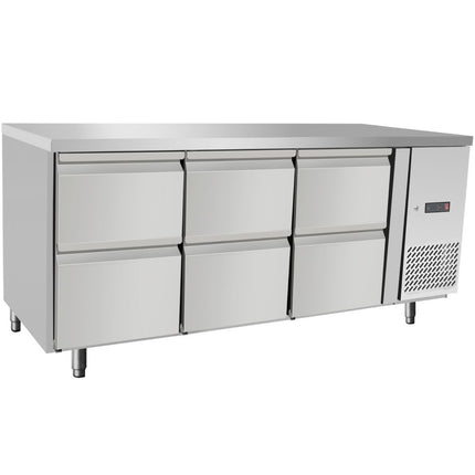 ARKTIC Catering cooling table with 6 drawers 204 l 400 W 1795x700x840 mm