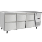 ARKTIC Catering cooling table with 6 drawers 204 l 400 W 1795x700x840 mm