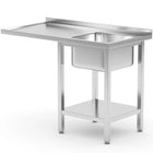 Hendi Catering sink with shelf, top for dishwasher and refrigerator, 120 x 70 x 85 cm - RIGHT