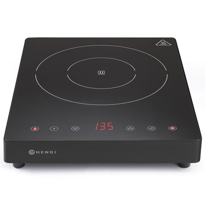Hendi Inductor hob with touch panel 1 heating field Black Line wd. 22 cm 2000 W