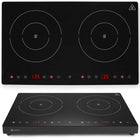 Hendi Inductive stove with touch panel 2 heating fields Black Line wd. 22 cm 3500 W