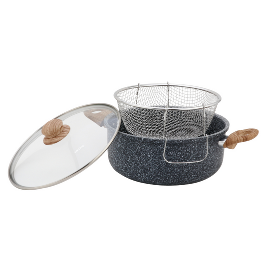 24 cm / 4 L French fry pot with basket and lid, Kinghoff KH-1985 - Carlat