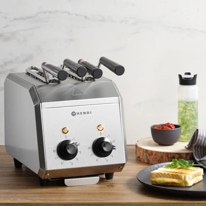 Hendi Toaster sandwich with a timer double 1200W – image 3