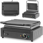 Hendi Electric contact grill with grooved plate 340x235 mm 2200 W