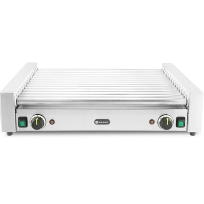 Hendi Roller grill heater for hot dogs, two-zone XL, 14 rolls, 65 cm, 2000 W