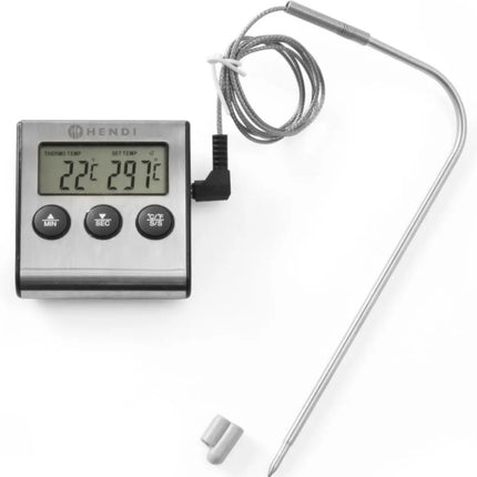 Dining thermometer with probe and timer function - Hendi 271346