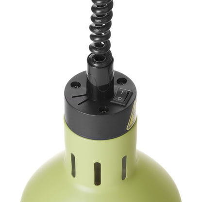 Hendi Cylindrical hanging lamp for heating food. 175 mm 250 W - green – image 5