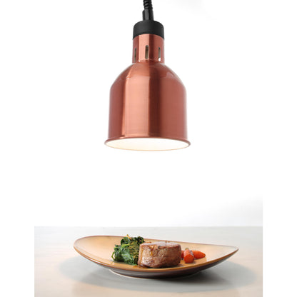 Hendi Food heating lamp - hanging cylindrical cone silver 250W – image 6
