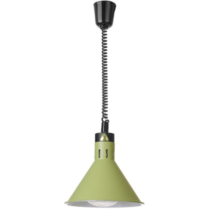 Hendi Pendant conical food warming lamp. 275 mm 250 W - green – image 3