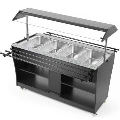 ARKTIC Heating bain-marie buffet for food with lighting roof, 4 GN 1/1 containers 30-90C 2000 – image 3