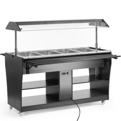 ARKTIC Heating bain-marie buffet for food with lighting roof, 4 GN 1/1 containers 30-90C 2000 – image 5
