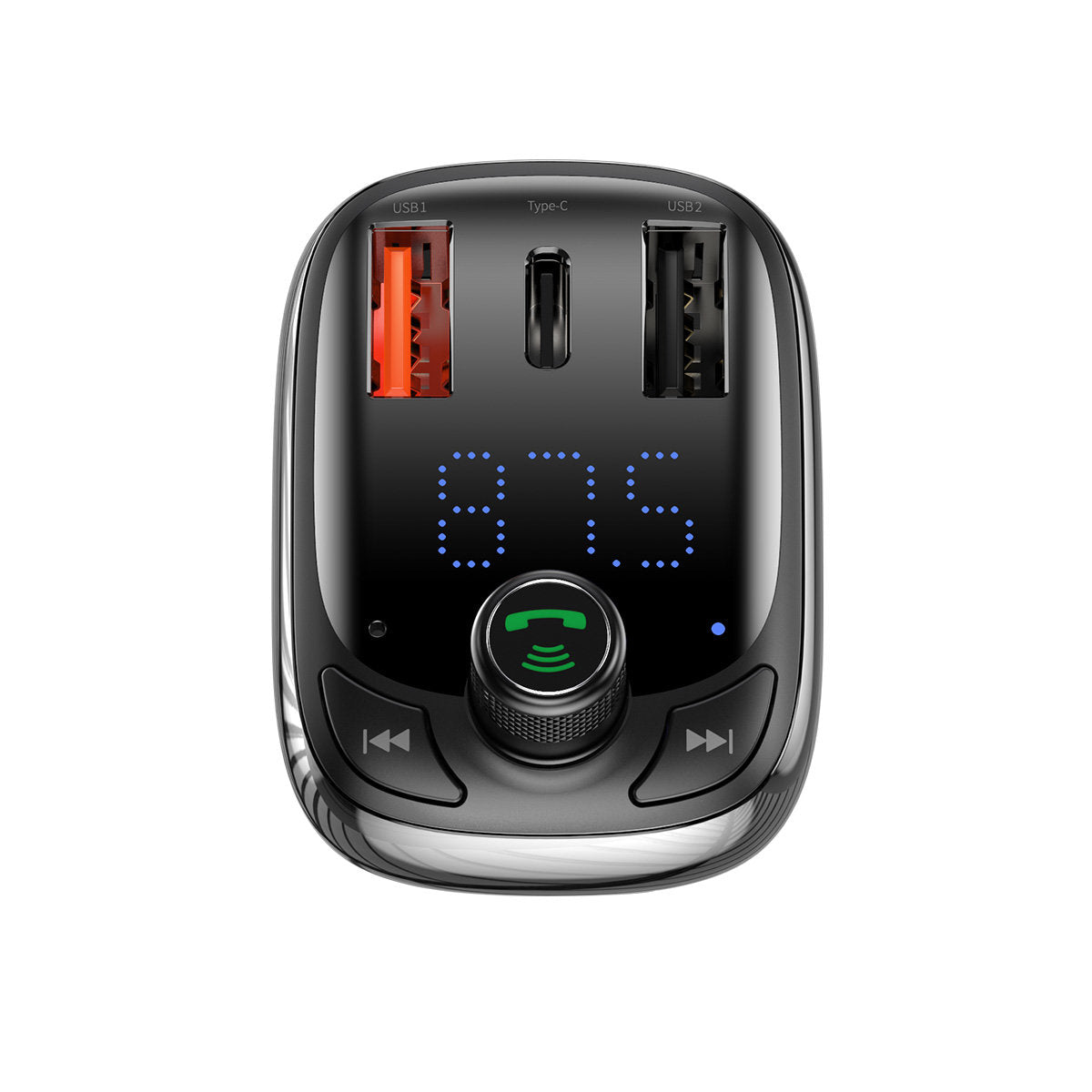 2in1 Bluetooth transmitter + charger for S-13 Overseas Edition car, black - Carlat