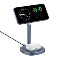 2in1 Orbit 2 Pro MagSafe Qi2 20W inductive charger with cooling - gray - Carlat