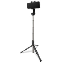 2in1 Telescopic Selfie Stick with remote control and tripod, black phone stand - Carlat